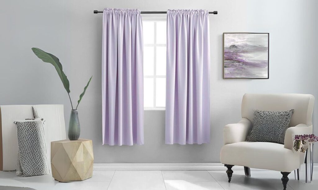 Lavender Purple Curtain