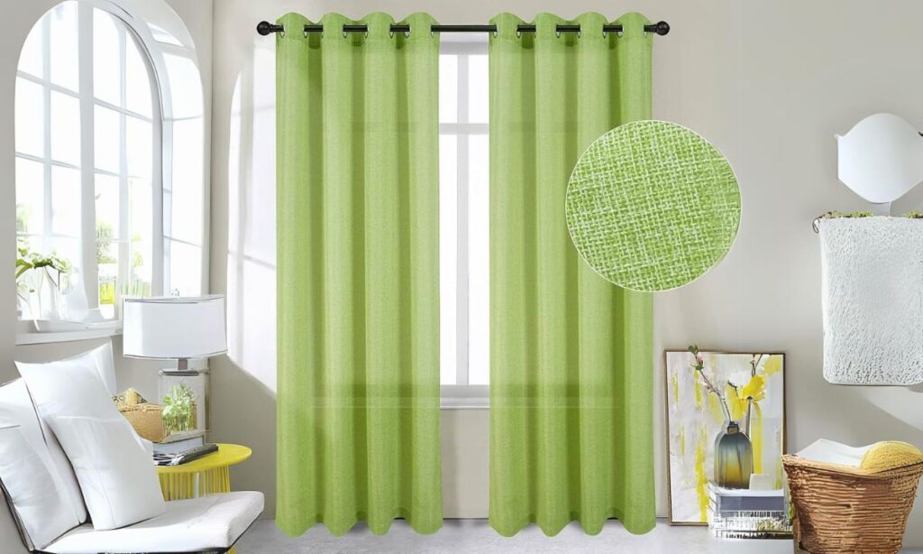 Lime Green Curtain