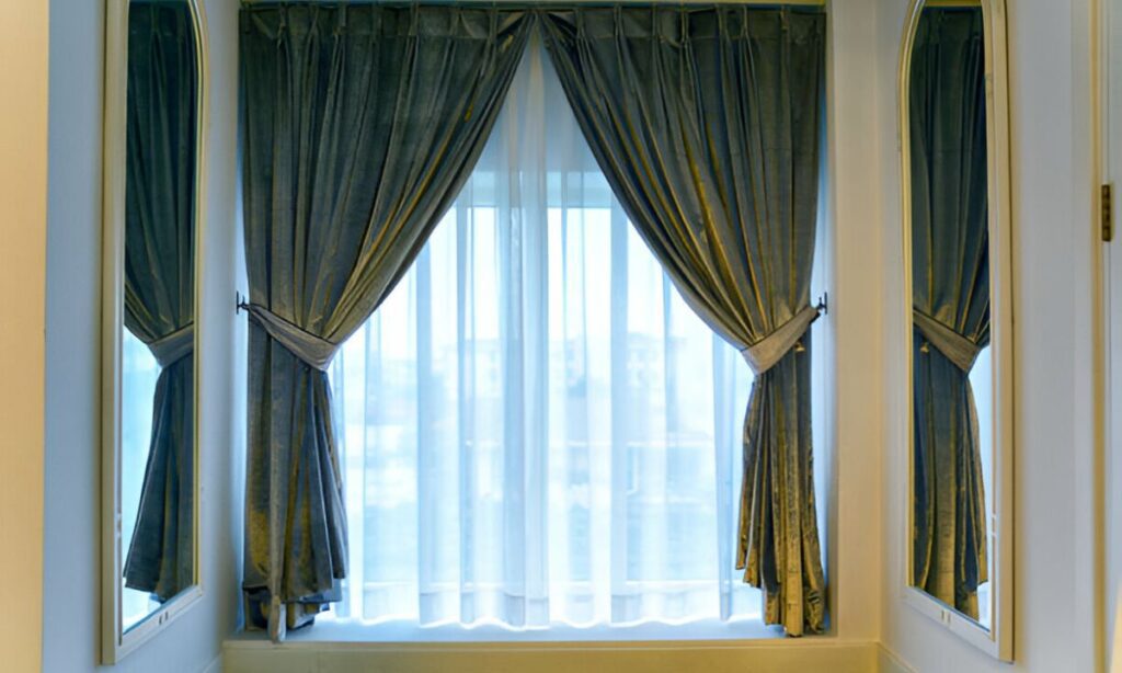 
Blackout Curtains with Geometric Print