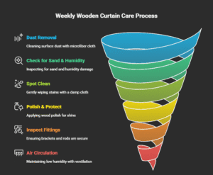 Weekly Wooden Curtain Care Checklist-
