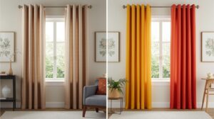 natural vs bold curtains